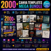 2000+ Canva Templates Mega Bundle | Social Media, Business, Marketing & More | Fully Editable (Instant Download)
