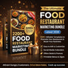 Ultimate Food & Restaurant Marketing Bundle | 1000+ Social Media Creatives | Editable Canva Templates
