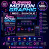 Glowing Motion Graphic Reel Bundle – Neon Animated Templates Pack for Social Media & Video Editing
