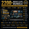 2200+ Movie Clips Bundle | HD 4K Cinematic Clips | Reels, YouTube & Content Creation (Instant Access)